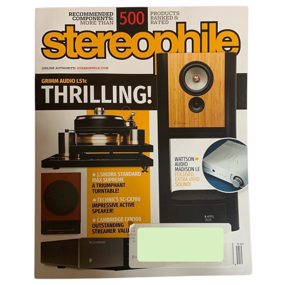 Stereophile Magazine April 2025 Grimm Audio LS1c Wattson Audio Madison LE